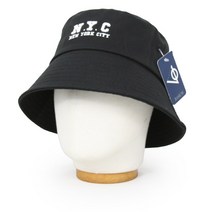 베이직엠 남성 여성 겨울 벙거지 모자 버킷햇 NYC 엠보싱 자수