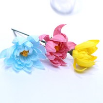 국화 비누꽃 낱개 판매 조화 도매, #04_옐로