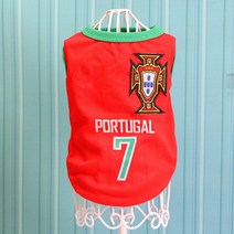 프렌치 불독옷 중형견 대형견 2022 축구 셔츠 여름 개 옷 작은 큰 개를 위한 스포츠 티셔츠 래브라도 프랑, 06 Portugal_10 6XL