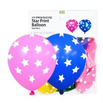 f20 145449 파티클럽 30CM 스타전체 인쇄풍선 16입 BB05 1봉, 상세페이지 참조