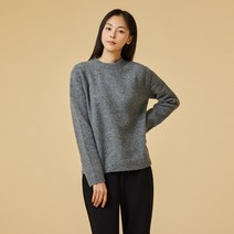 [JAJU/자주] 여 라운드넥 헤어리 니트