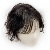 센스모드니 인모 웨이브 부분가발 여자 정수리 가발 SW_MN00001, 진한갈색