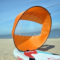 패들보드 서핑 다운 윈드 패들 보드 액세서리 풍선 카누 드랙 카약 투명 창 포함 접이식 스러스터, [03] Orange