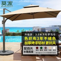 대형 그늘막 조명 대형 테라스 자외선 파라솔 야외 그늘막 전원주택, I