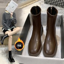 겨울 방한 시크 트랜디 앵클 첼시 부츠 면접구두