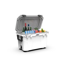 낚시쿨러 대형 아이스 체스트 플라스틱 캠프 박스 사냥 바베큐 낚시 쿨링 RV 4X4 야외 쿨러 70L 사출 금형, 4.WHITE