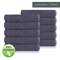 [송월타올]뱀부얀 모더닉40 호텔수건 10장, 회색, 10개