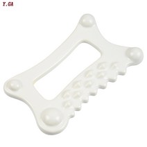 Y.GA 경락 림프 순환 마사지기 도자기 속살 scraping 휴대용 안마기 두피 얼굴 속살 턱 손 어깨 팔 다리 전신 마사지 피로 해소 건강한 생활, 흰색, 5