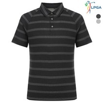 LPGA 남P STRIPE조직 제에리 티셔츠 L192TS117P