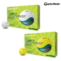 테일러메이드 소프트 리스폰스 3피스 골프공 12알, 화이트