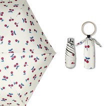 Yumico 체리 암막 양산 UV 차단 5단 접이식 암막 우산 우양산 초경량