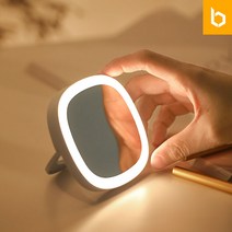 유즈비 LED 조명 휴대용 미니손거울 LED거울 조명, 화이트(white)