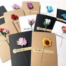 결혼 답례 축의금 고백 편지 봉투 5pcs 복고풍 diy 크래프트 종이 말린 꽃 인사말 카드 생일 es 웨딩 파티 초대장, 부르고뉴