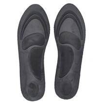족저근막염 패드 자세교정 슬리퍼 무지외반증 신발 운동화 4d 스웨이드 메모리 폼 orthotic insole arch support orthopedic insole winter, 검은 색, 우리 4-7.5
