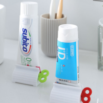 스탠드형 치약짜개 디스펜서 튜브링거 다용도 튜브짜개, 레드