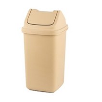 바이굿즈 정사각 종량제 휴지통 30L, 베이지, 4개