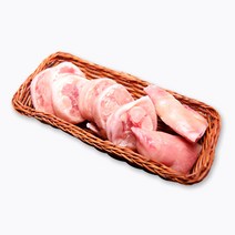 더펫코리아 원료육 돼지족 통&커팅 애견간식, 1개, 돼지족 커팅 1kg