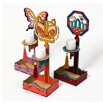 [핸즈스토어] 전통공예 촛대 만들기 5개 1세트 / 초등 유치원 어린이집 DIY, 전통 촛대 5개 세트 - 나비