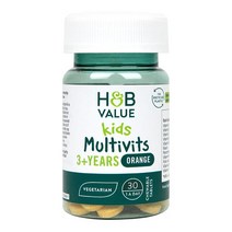 홀랜드앤바렛 밸류 키즈 멀티비타민 츄어블 타블렛 30정 H&B Value Kids Multivitamin Chewable Tablets, 1개