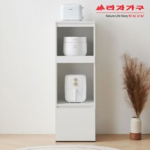 라자가구 위드 로빈 400 밥솥 에어프라이어 주방 수납장 nk084, 화이트
