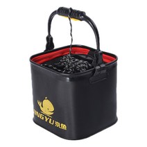 EVA 방수 접이식 낚시 두레박 4종, 블   랙