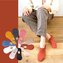민진몰 칼라핏 페이크 삭스 남자 여자 안벗겨지는 덧신 6종 세트 Fake Socks