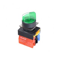 2A0B 3단 자동 셀렉터 스위치 트랜스부착형 LED 램프 380V DC 22mm NS22-SA3-L4A2A0B, 옐로우 [NS22-SA3-L4AY2A0B]