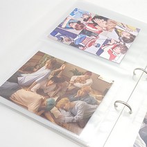 무지 포토카드 인생네컷 폴라로이드 사진 바인더 앨범 스크랩 속지 30장, 바인더 앨범 ( 8칸 / 속지 30장 )