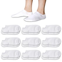 국산 순면 97% 남성용 여성용 무지 학생 발목 밴드 양말 벗겨지지 않는 덧신 9켤레