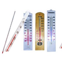 아날로그 온도계 알콜 유리 막대 온도계, -30~50℃ (18cm), 1개