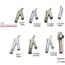 용접 플라스틱 노즐 폴리 프로필렌 Polythene 비닐 용접기 도구에 대 한 8mm 삼각형 속도 팁, square 14x8, square 14x8