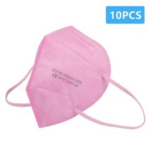 덴탈 먼지 위생 건강 칼라 마스크5-100 Pieces KN95 마스크 CE FFP2 마스카라 5 레이어 필터 보호 건강 관, 15 pink 10pcs, 한개옵션1