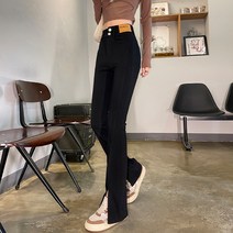 여성 스판 코튼 부츠컷 팬츠 하늘비즈 A8 C597J377