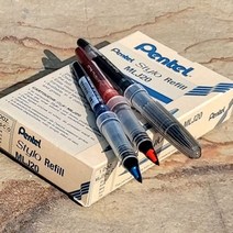 펜텔 수성펜 트라디오 TRJ50 리필심 1다스12자루 _ 256589EA luya*258609579fI, 레드, 본상품선택