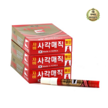 라이브잇 자바펜 파워 오일 사각 유성 매직, 빨강, 252개