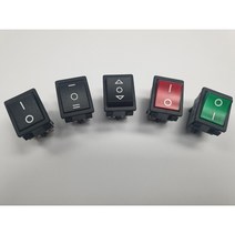 R5 시리즈 BIG 라커스위치 로커스위치 LED스위치 Rocker Switch 4p LIGHT COUNTRY, 6핀 3단 자동복귀 2개