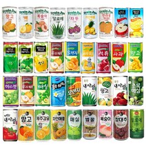 과즙음료 과일주스 캔음료수 작은캔 미니캔 업소용 도매용 프레주 웅진 썬키스트 참맑은 175ml 180ml 30캔 중 택1, 17) 썬키스트 사과 175ml 30캔