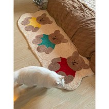 곰 러그 카페트 160cm 미끄럼방지 침대밑 싱크대 바닥 매트