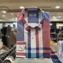NC 불광점 레노마 셔츠 #백화점 이월상품# S/S 고퀄리티 C/P 화사한 보더 블록 빅체크 슬림핏 긴팔 셔츠 RKSSL1-149-NY99