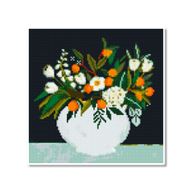 모모픽스 보석십자수 30x30cm 캔버스형 AB비즈, DC31 백자 화병