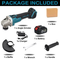 전기자전거 배터리 Wolike-388VF 125mm 수공구 전기 앵글 그라인더 절단기 전동 공구 15000Mah 산업용 이