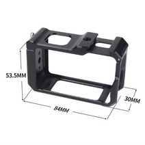 DJI 호환 OSMO 액션 3 2 용 금속 케이지 보호 프레임 케이스 확장 콜드 슈 마운트 1/4 "ARRI 마이크, 02 Action 3 Cage