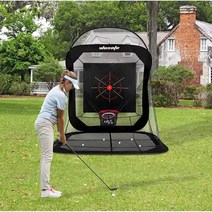 골프연습망 그물 안전망 네트 스크린 타겟 조립, 연습용 네트 + 3-in-1 퍼포먼스 패드