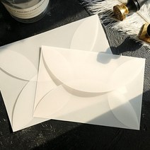 트레싱지봉투 청첩장 봉투 50장 미니 반투명 종이 89mmx58mm