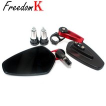 YZF R6 R1 R3 R25 FZ6 FZ1 FZ8 YZFR6 YZFR1 YZFR3 바이크 오토바이 CNC 알루미늄 범용 78 22mm 핸들 바 그립 엔드 캡, [02] Red