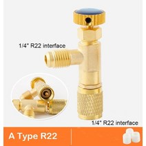 에어컨 냉매 가스 충전기 자동차 R22/R410 냉동 충전 어댑터 액체 추가 액세서리 제어 가정용 도구 안전 밸, 01 A
