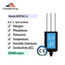 토양 수분 온도 습도 측정 EC PH NPK 4-20mA 0-5V RS485 Modbus 센서, 한개옵션1, 20 NPKTHC-S