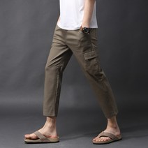 후앙스 린넨 스판 밴딩 카고 와이드팬츠 FHCP-3806