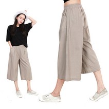 H스타일 (BC)182린넨8부통바지