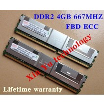 [해외] 하이닉스 4 GB 8 GB 2 GB DDR2 667 MHZ PC253 2RX4 FBD ECC 서버 메모리 FBDIMM RAM 평생 보증, 2 x 8GB